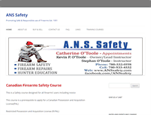 Tablet Screenshot of anssafety.com